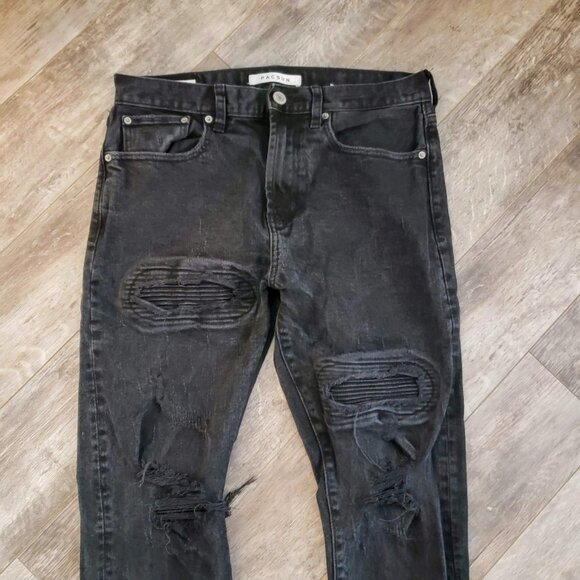 Pacsun Men's Slim Taper Stacked Jeans 30 x 30 - Picture 4 of 8